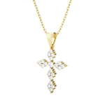 1/3  ctw Round Lab Grown Diamond Cross Pendant