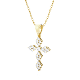 1/3  ctw Round Lab Grown Diamond Cross Pendant