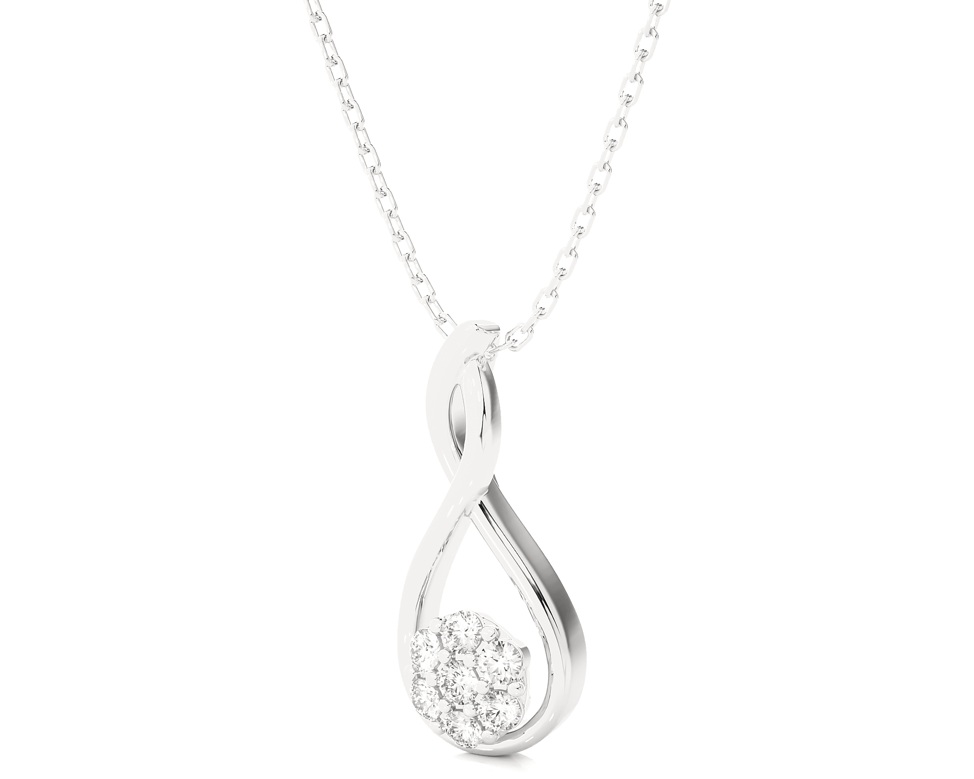1/8  ctw Round Lab Grown Diamond Fashion Pendant