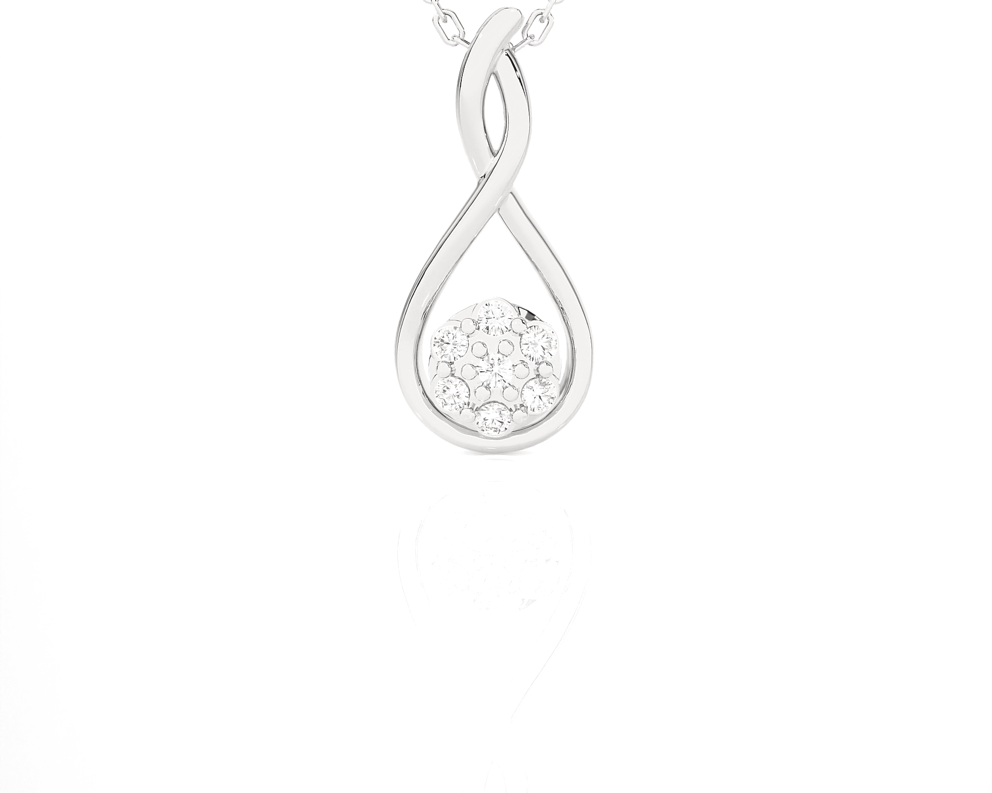 1/8  ctw Round Lab Grown Diamond Fashion Pendant
