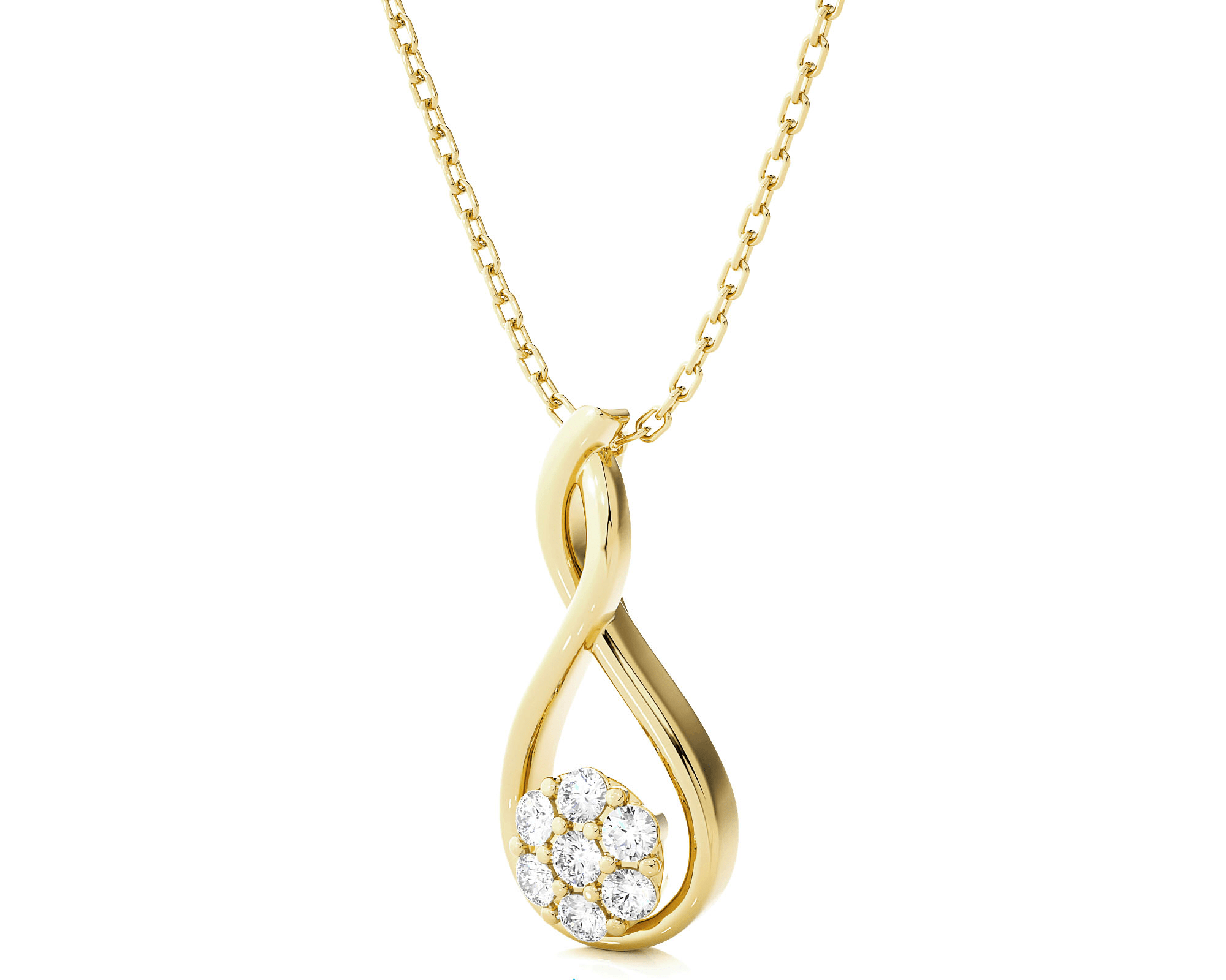 1/8  ctw Round Lab Grown Diamond Fashion Pendant