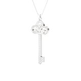 1/2  ctw Round Lab Grown Diamond Key Pendant