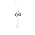 1/2  ctw Round Lab Grown Diamond Key Pendant