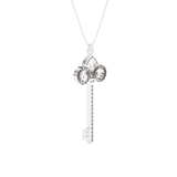 1/2  ctw Round Lab Grown Diamond Key Pendant