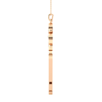 3/4  ctw Round Lab Grown Diamond Key Pendant