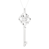 3/4  ctw Round Lab Grown Diamond Key Pendant