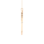 3/8  ctw Round Lab Grown Diamond Key Pendant