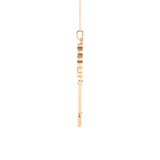 3/8  ctw Round Lab Grown Diamond Key Pendant