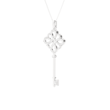 3/8  ctw Round Lab Grown Diamond Key Pendant