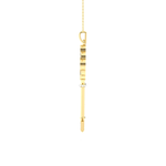 3/8  ctw Round Lab Grown Diamond Key Pendant