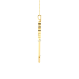 3/8  ctw Round Lab Grown Diamond Key Pendant