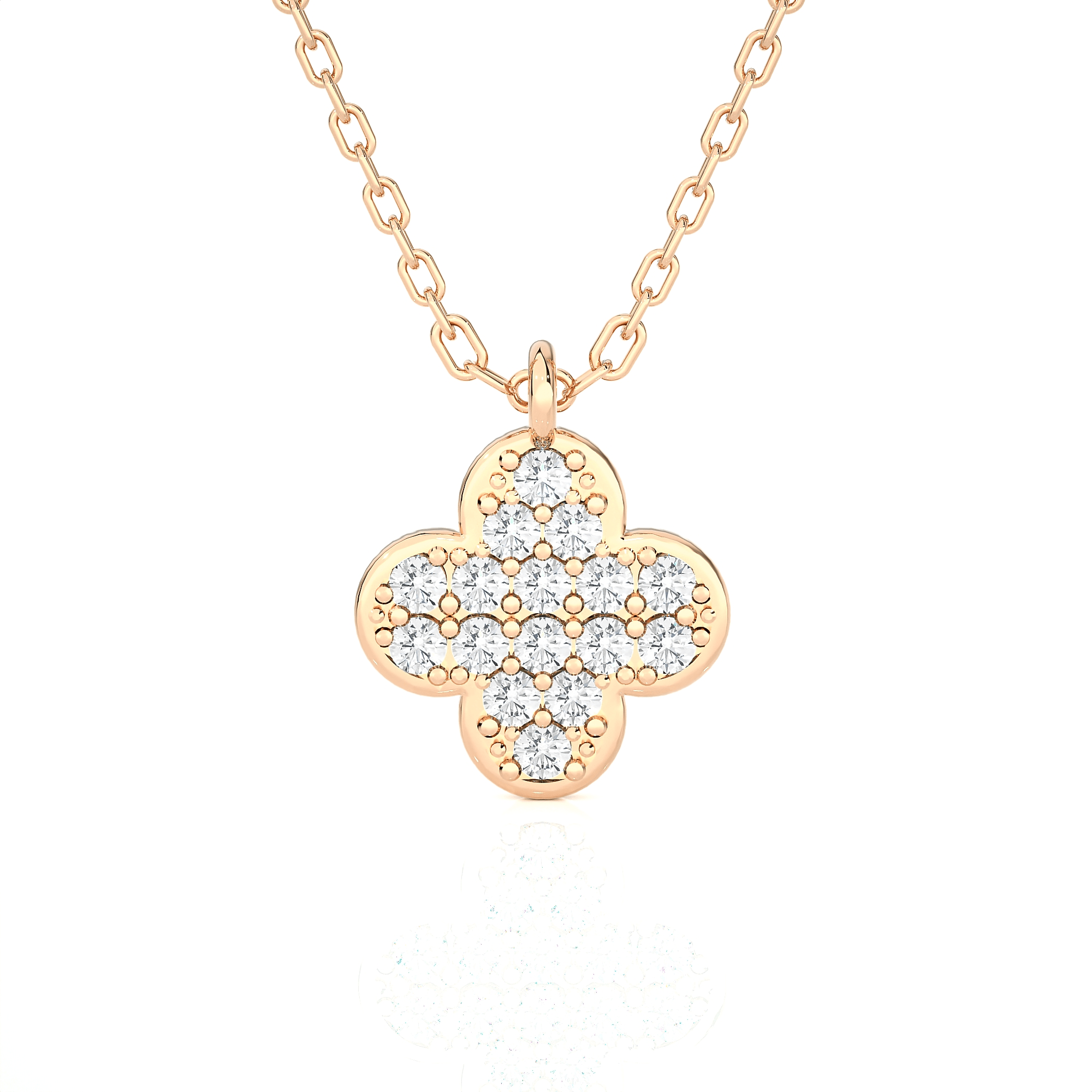 1/8  ctw Round Lab Grown Diamond Fashion Pendant