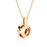 3/8  ctw Round Lab Grown Diamond Solitaire Pendant