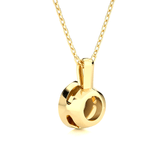 3/8  ctw Round Lab Grown Diamond Solitaire Pendant