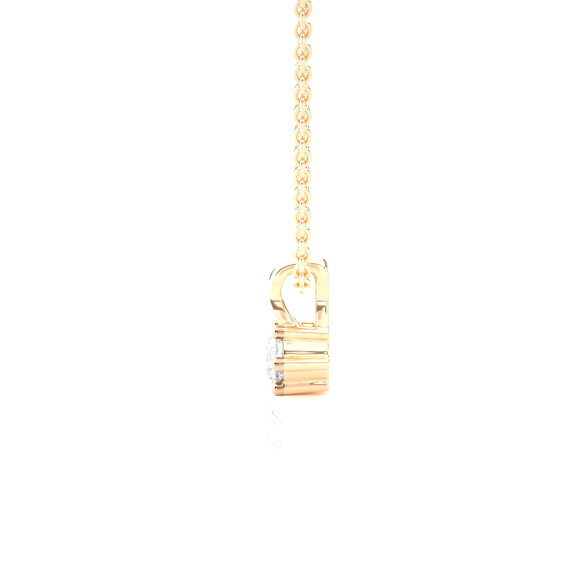 1/2  ctw Round Lab Grown Diamond Solitaire Pendant