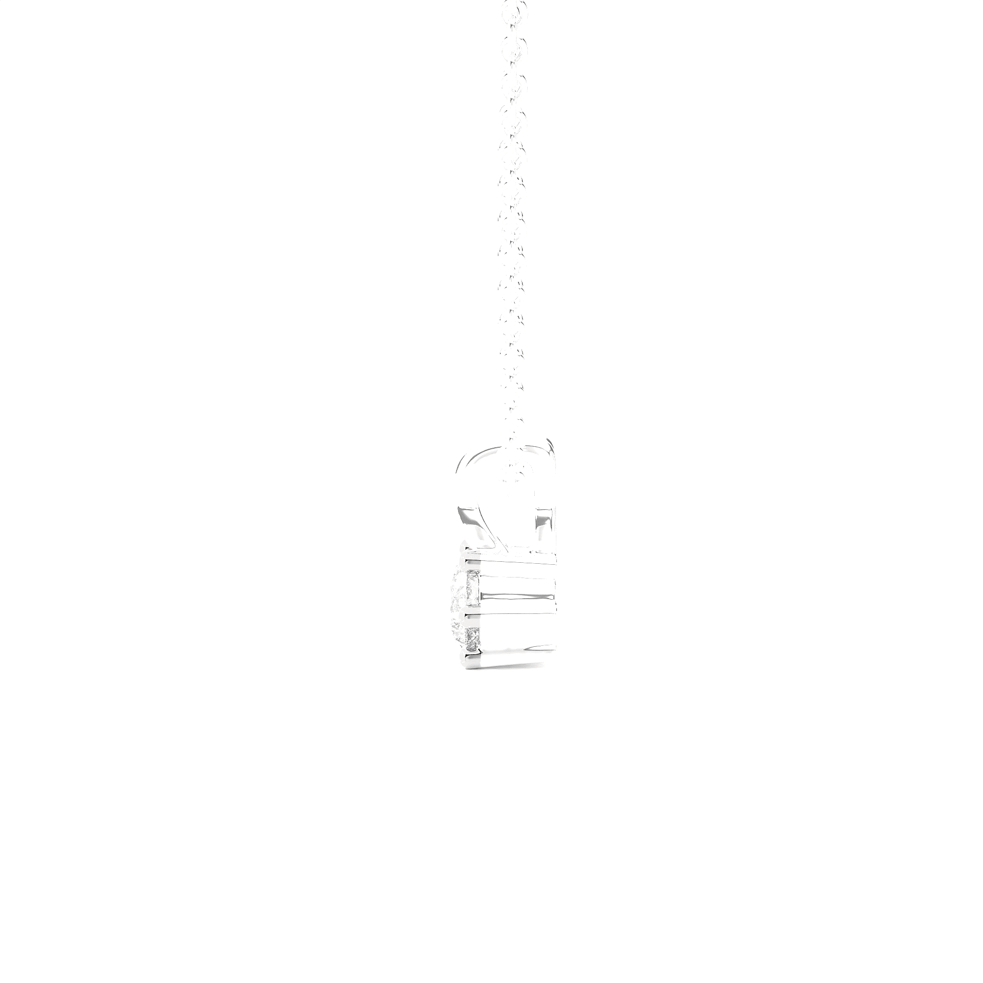 1/2  ctw Round Lab Grown Diamond Solitaire Pendant