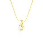 1/2  ctw Round Lab Grown Diamond Solitaire Pendant