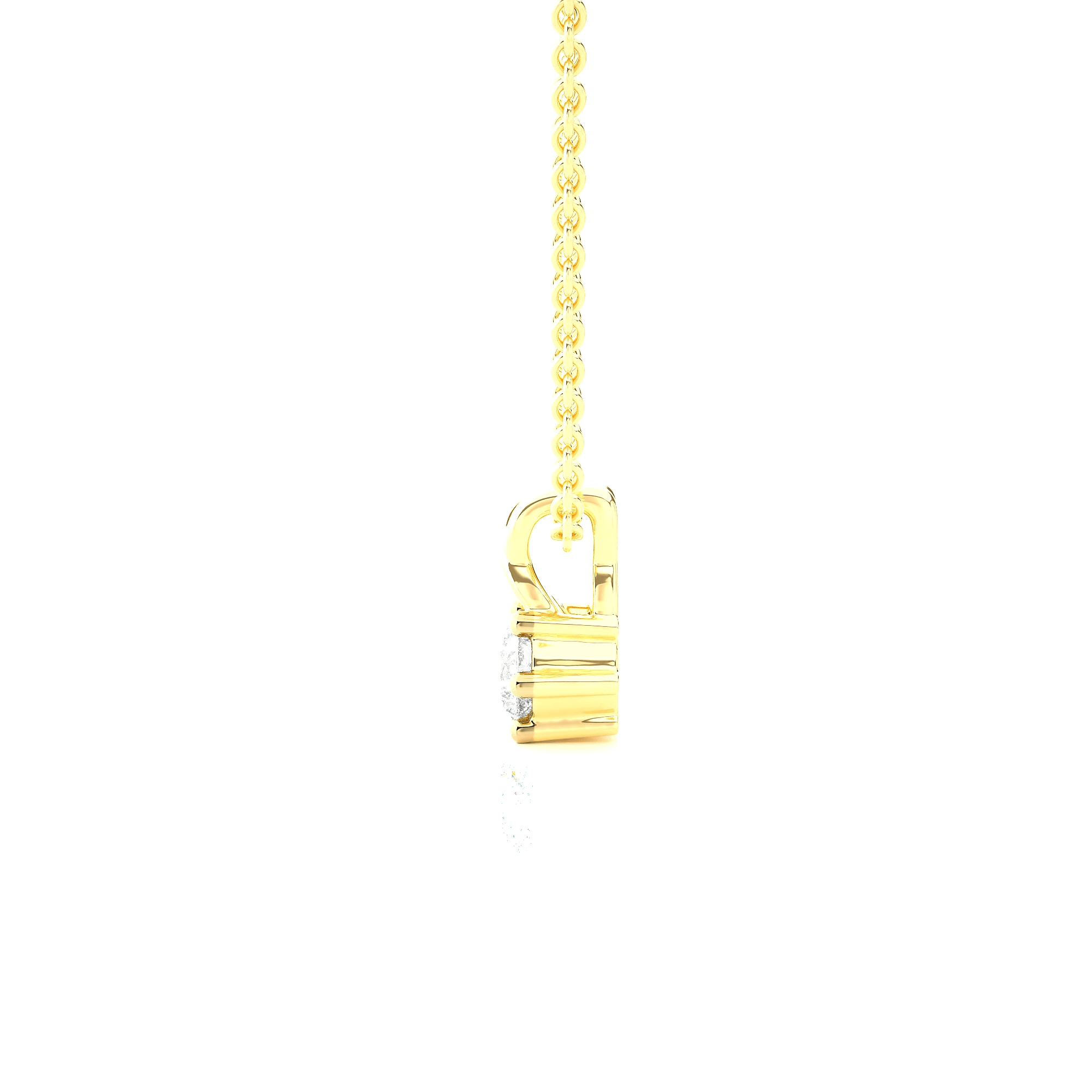 1/2  ctw Round Lab Grown Diamond Solitaire Pendant