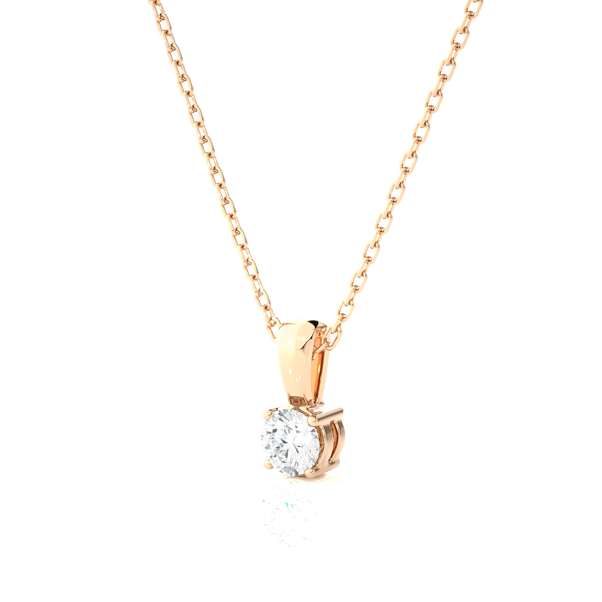 1/6  ctw Round Lab Grown Diamond Solitaire Pendant