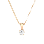 1/6  ctw Round Lab Grown Diamond Solitaire Pendant