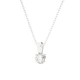 1/6  ctw Round Lab Grown Diamond Solitaire Pendant