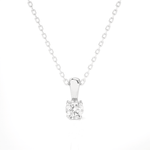 1/6  ctw Round Lab Grown Diamond Solitaire Pendant