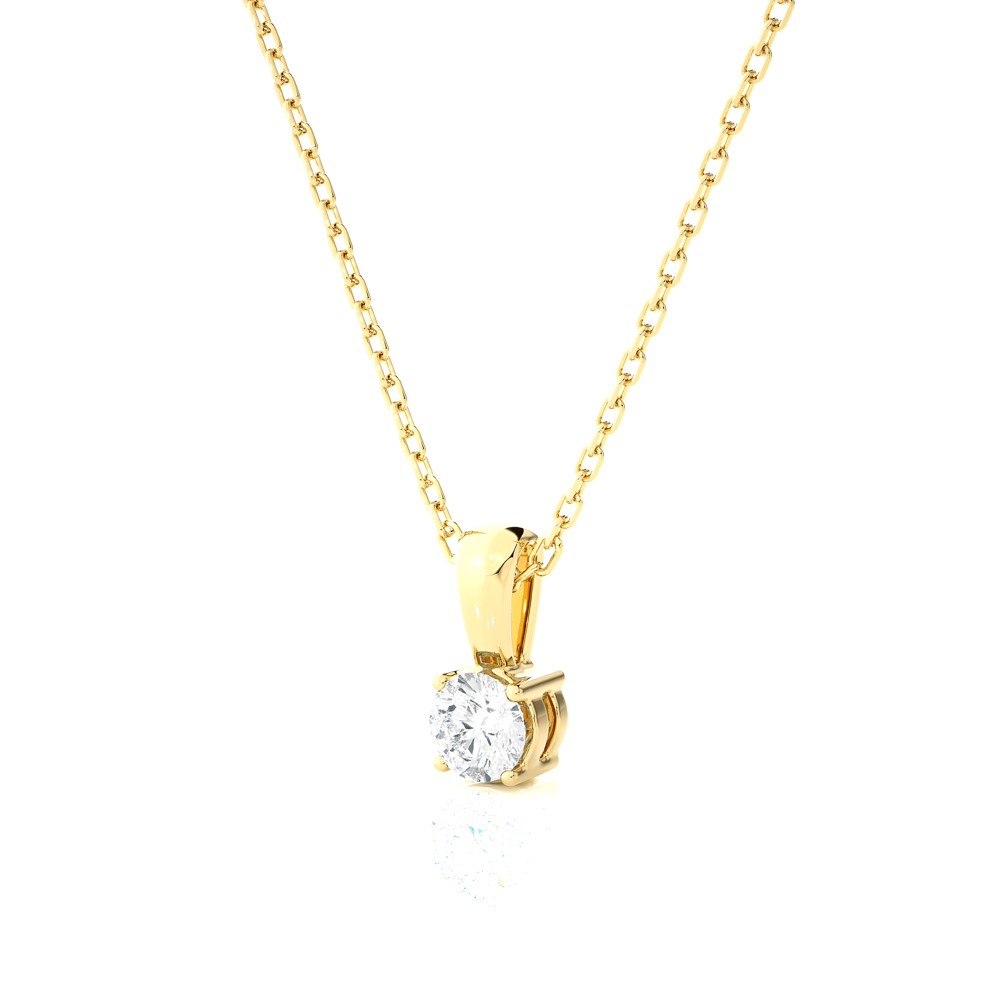 1/6  ctw Round Lab Grown Diamond Solitaire Pendant