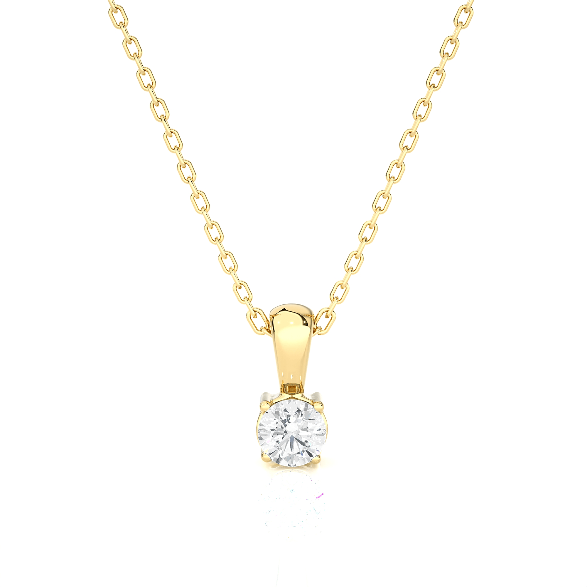 1/6  ctw Round Lab Grown Diamond Solitaire Pendant