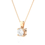 1/5  ctw Round Lab Grown Diamond Solitaire Pendant