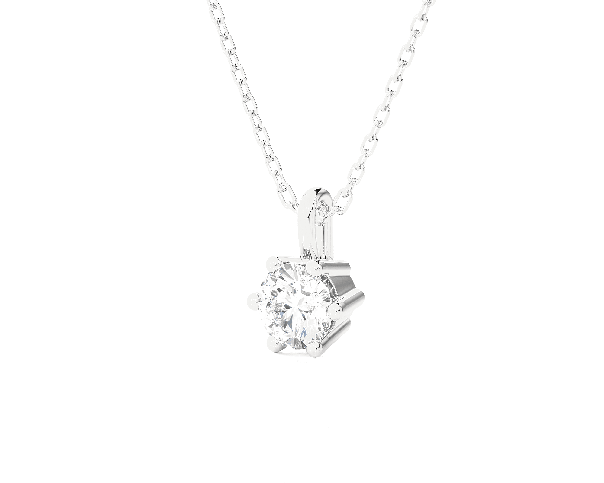 1/3  ctw Round Lab Grown Diamond Solitaire Pendant