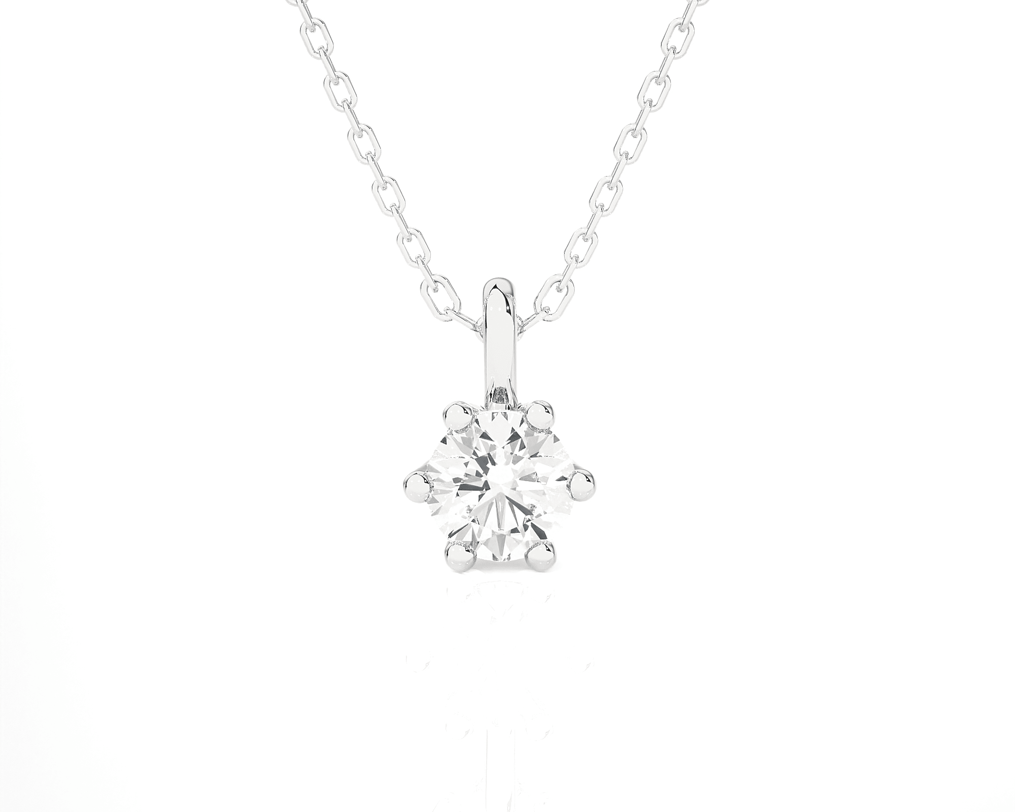 1/3  ctw Round Lab Grown Diamond Solitaire Pendant