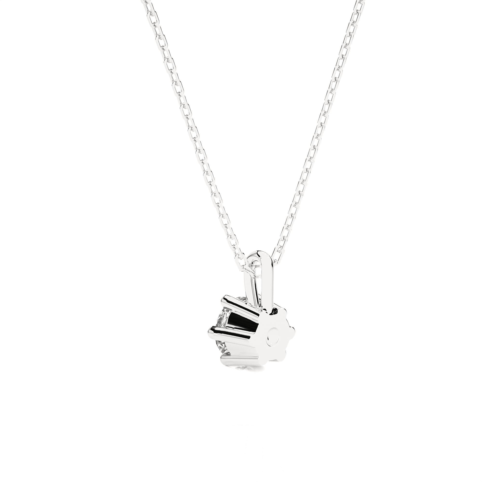 1/3  ctw Round Lab Grown Diamond Solitaire Pendant