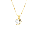 1/3  ctw Round Lab Grown Diamond Solitaire Pendant
