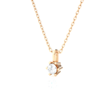 1/10  ctw Round Lab Grown Diamond Solitaire Pendant