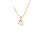 1/10  ctw Round Lab Grown Diamond Solitaire Pendant