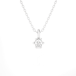 1/10  ctw Round Lab Grown Diamond Solitaire Pendant