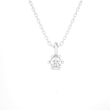 1/10  ctw Round Lab Grown Diamond Solitaire Pendant
