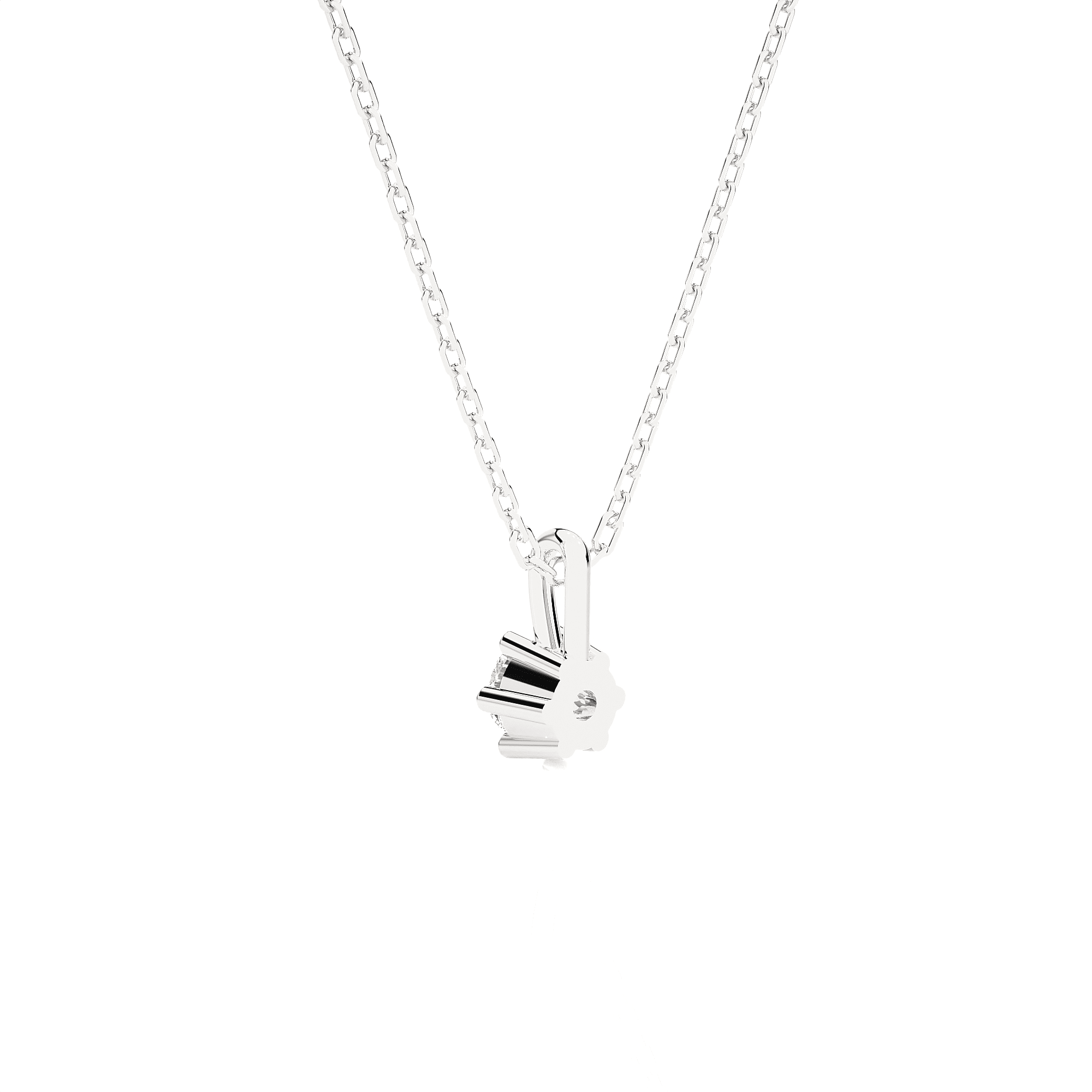 1/10  ctw Round Lab Grown Diamond Solitaire Pendant