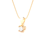 1/6  ctw Round Lab Grown Diamond Solitaire Pendant