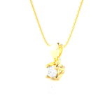 1/6  ctw Round Lab Grown Diamond Solitaire Pendant