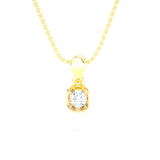 1/6  ctw Round Lab Grown Diamond Solitaire Pendant