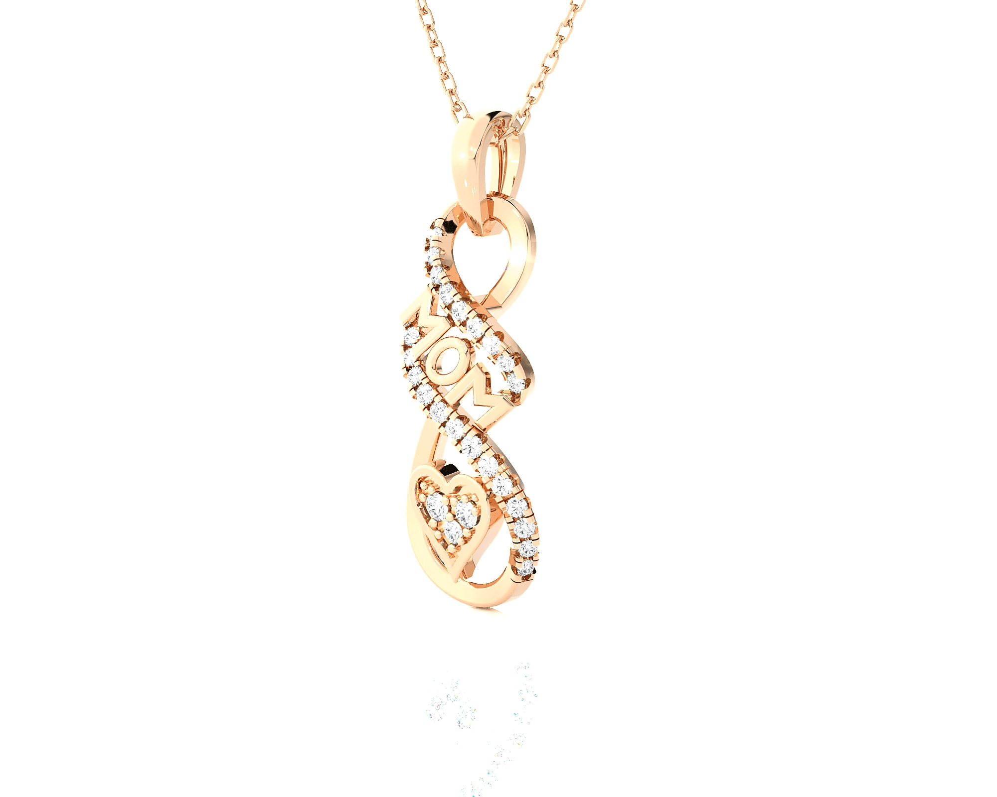 1/8  ctw Round Lab Grown Diamond Fashion Pendant