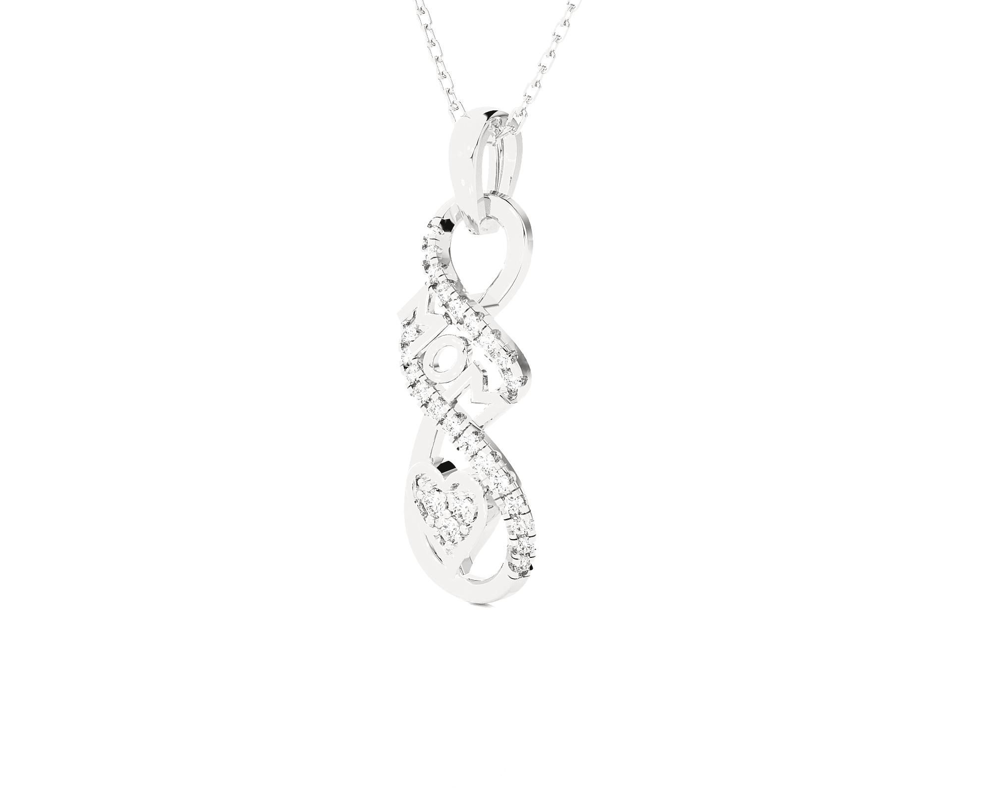 1/8  ctw Round Lab Grown Diamond Fashion Pendant