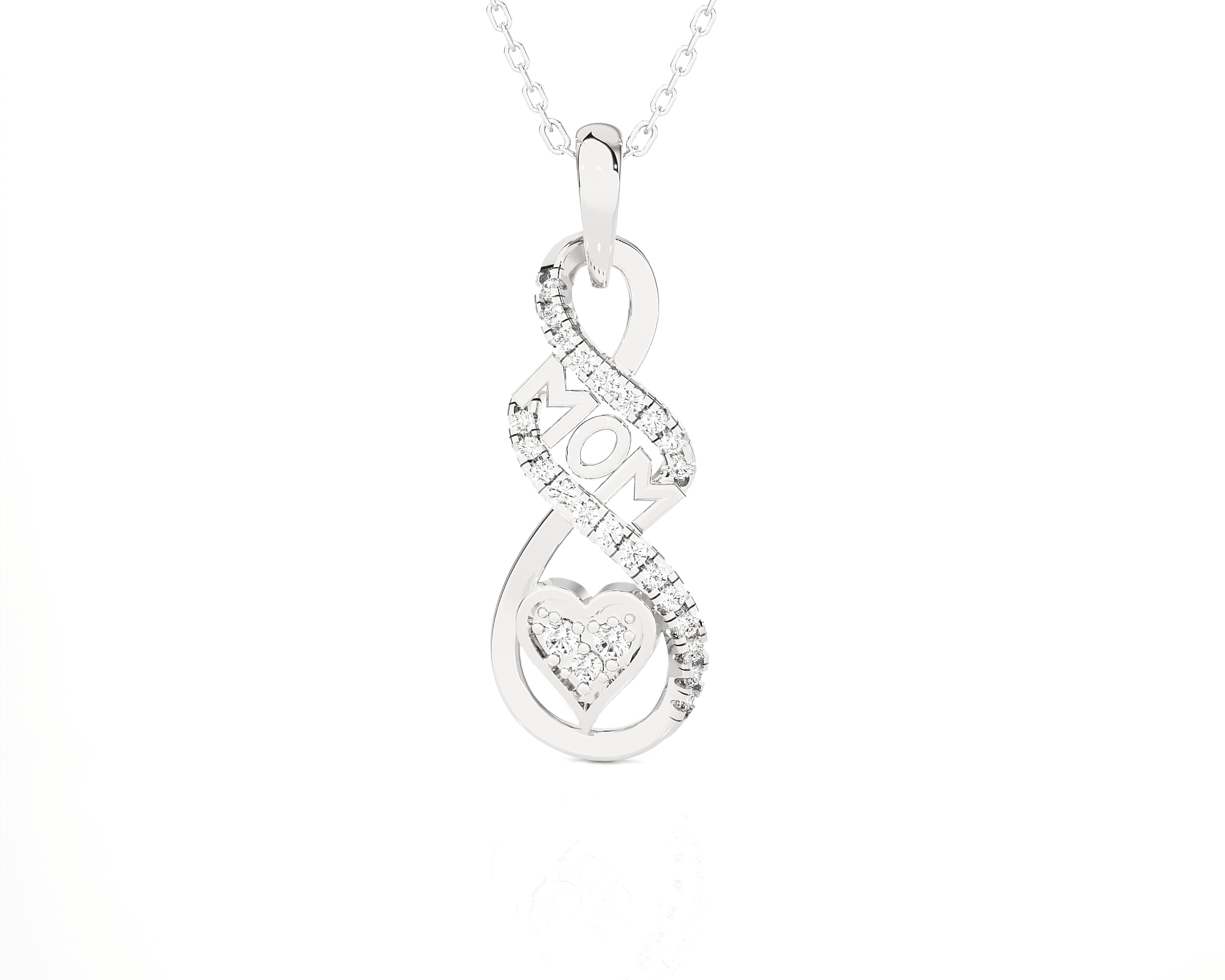 1/8  ctw Round Lab Grown Diamond Fashion Pendant
