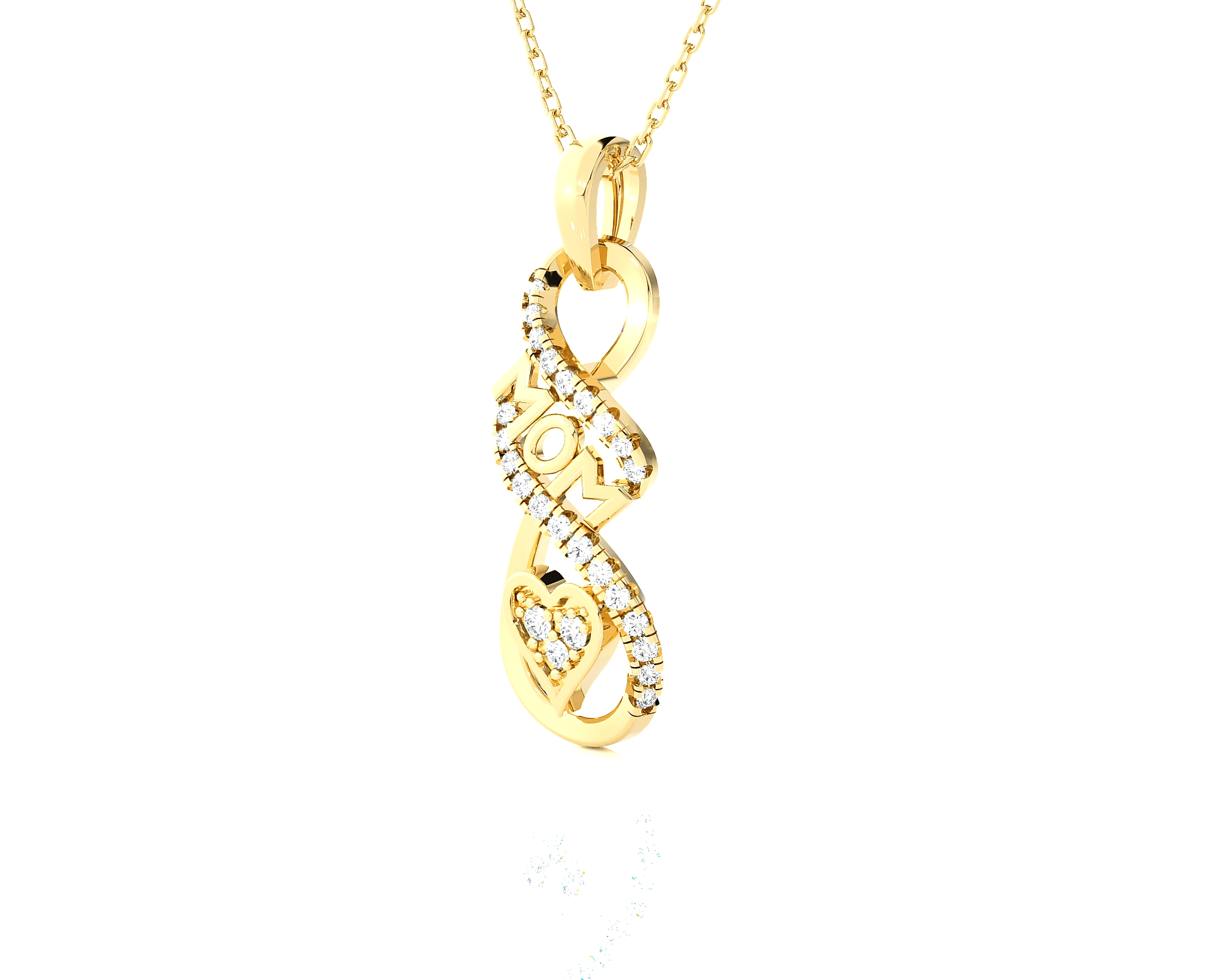 1/8  ctw Round Lab Grown Diamond Fashion Pendant