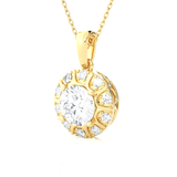 Round Lab Grown Diamond Solitaire Pendant