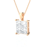 Round Lab Grown Diamond Solitaire Pendant