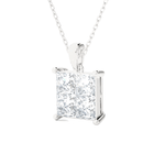 Round Lab Grown Diamond Solitaire Pendant