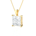 Round Lab Grown Diamond Solitaire Pendant