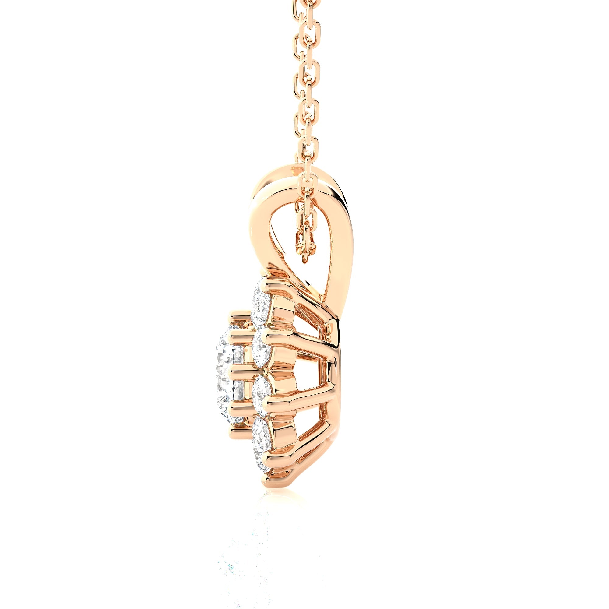 Round Lab Grown Diamond Fashion Pendant